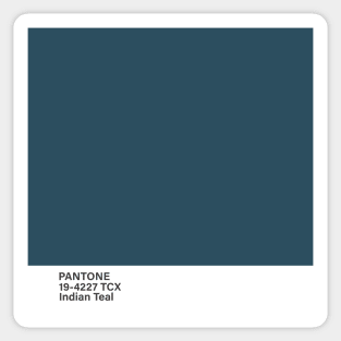 pantone 19-4227 TCX Indian Teal Sticker